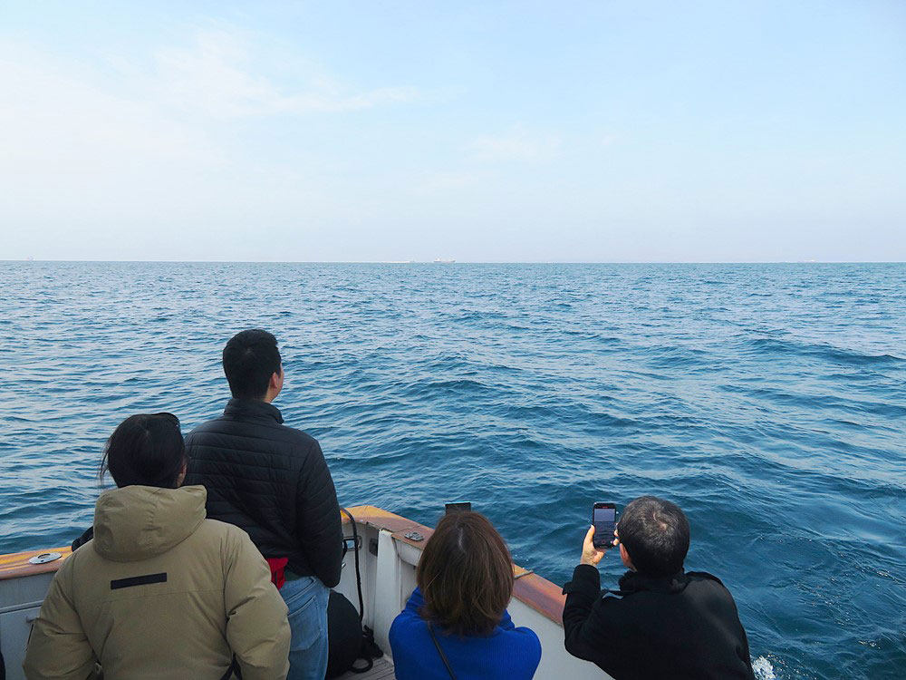 3.散骨海域に到着